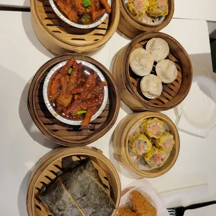 S2. Siu Mai  S4. Sticky Rice Wrap S11. Soup Dumpling S16. Phoenix Claws  F11. Fried Taro Dumpling