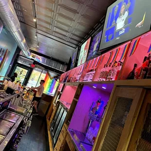 a woman sitting at a bar