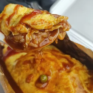 Omlete rice