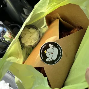 Soy Garlic Chicken to-go!
