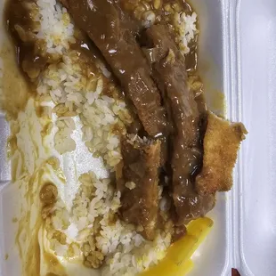 Very salty curry sauce.