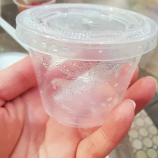 The container the noodles came in