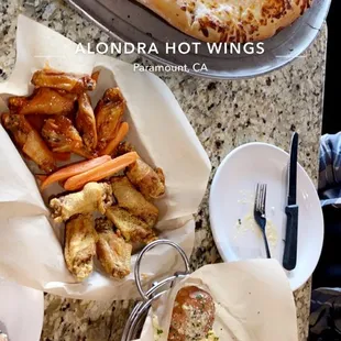 16" The Godfather, Famous Cheeseballs, lemon pepper wings