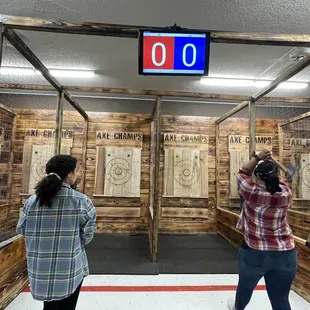 Just a couple of lumberjacks doing lumberjack things.