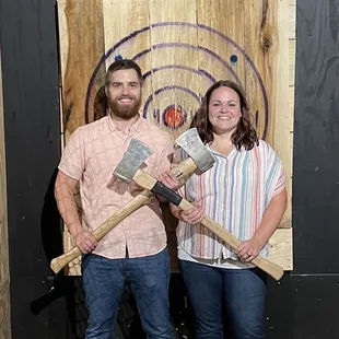 My wife and I celebrating four years of marriage!