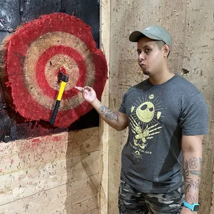 Sergio got a bullseye