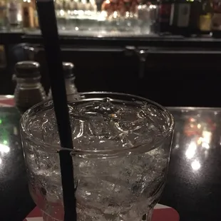 a drink in a glass with a straw