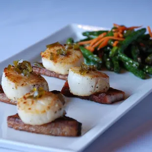 Bacon Plank Scallops