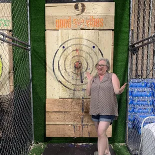 My first hit was a bulls eye!