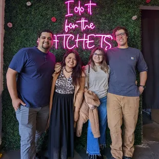 Love the neon signs inside!