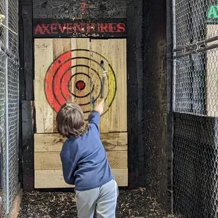 He did get a few bullseye's!!!