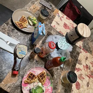 Sunday breakfast set up