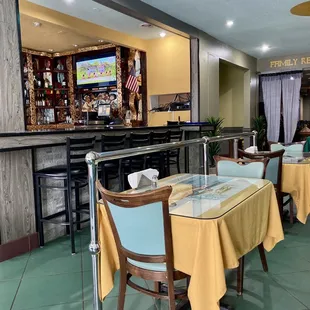 the interior of the restaurant