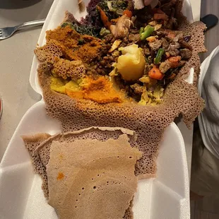 Fantastically soft and fluffy injera
