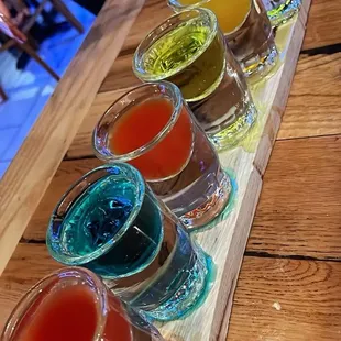 Arcoíris (rainbow) shots