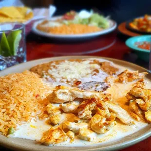 Pollo con queso
