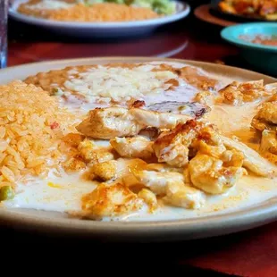 Pollo con queso