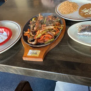 Steak fajitas