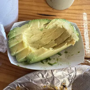 Now THAT'S a side of avocado