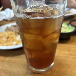 Unsweet iced tea