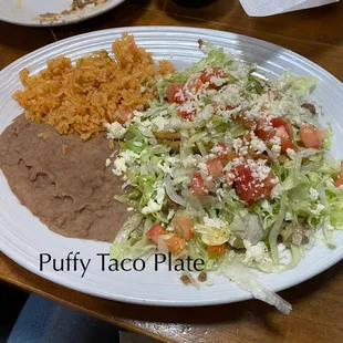 Puffy Taco Plate