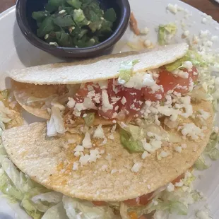 Shredded Chicken Taco Plate