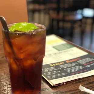 Iced tea with Lime! I love lime in my tea!