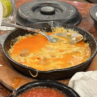 Queso flameado, also known as morning s