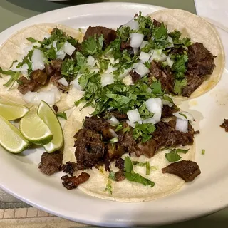4 Tacos de Lengua