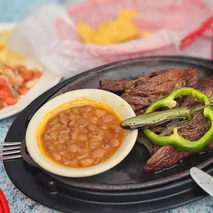 Beef fajitas