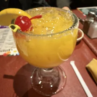 LARGE mango margarita ($18)