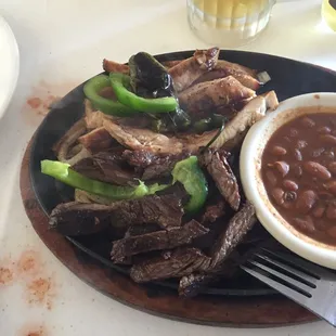 Fajitas fresh of the grill