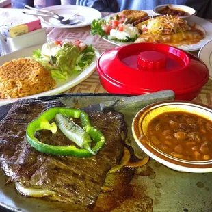 Steak fajitas