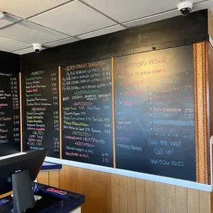 1/2 half of the menu