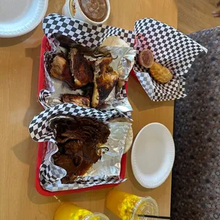 Chicken and ribs