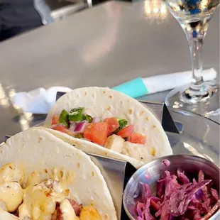 The Lafayette &amp; Jewel of the Nile- Cajun style slaw on the side.