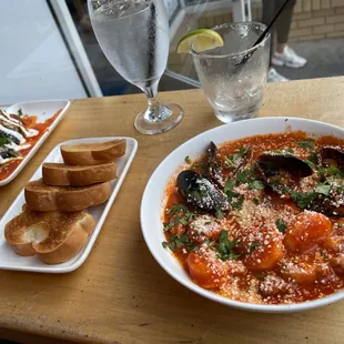 Chille replenished, shrimp &amp; mussels