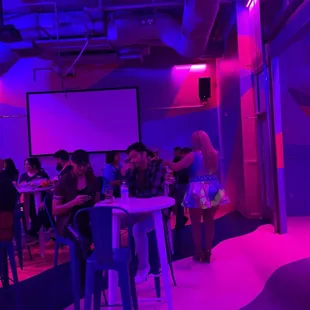 a group of people sitting at a table