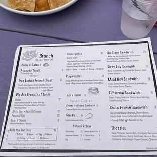 Brunch Menu