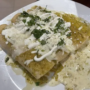 Chicken enchiladas