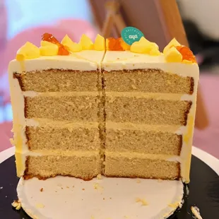 6 inch yuzu vanilla cake