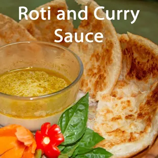 roti and curry sauce