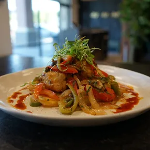 Pescado A La Veracruzana (Halibut)