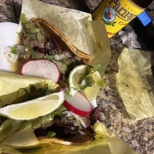 Los tacos están bien sabrosos!!