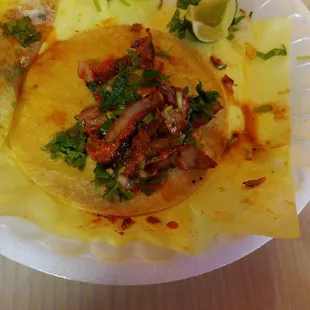 My last taco!took some meat off already