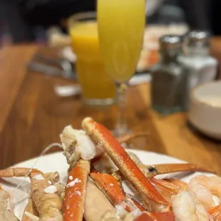 Isn't she gorgeous? Looking at my mimosa or my sexy legs? lol both! I don't blame you