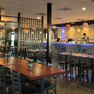 Interior of restaurant