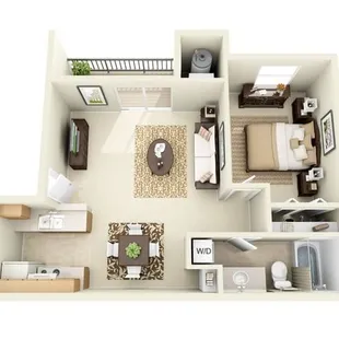 PINON: 1 Bedroom, 1 Bathroom 630 sq. ft.