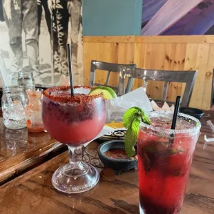 Berry Margarita and Mojito