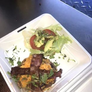 a plate of food on a table